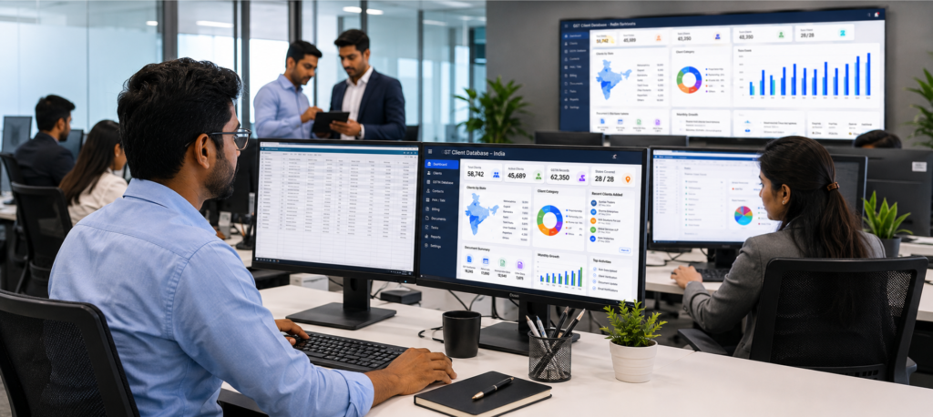Gst Client Database India