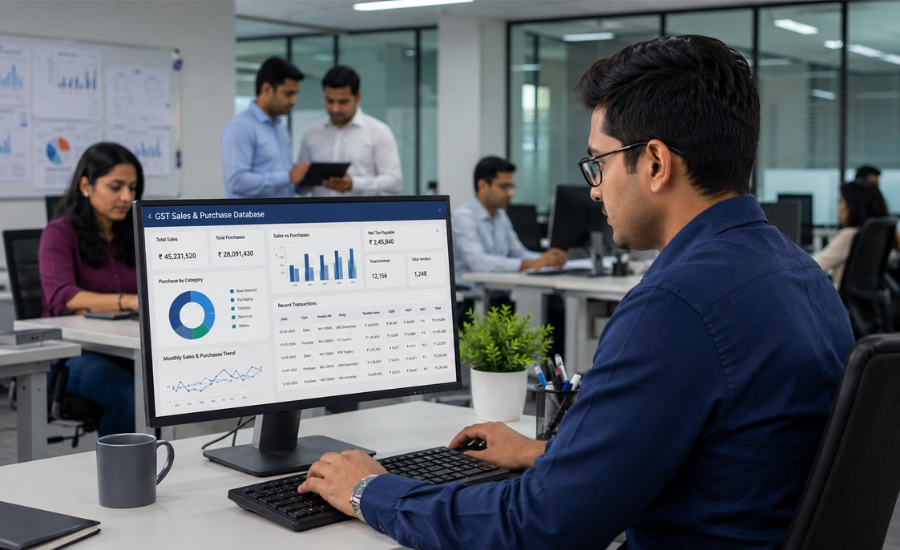 Gst Sales Purchase Database