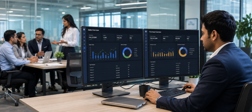 Get Sales Purchase Data Of Company