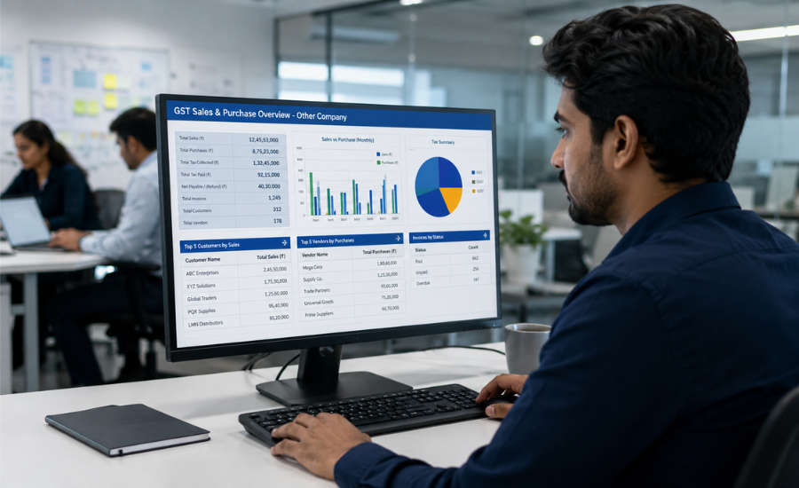 Gst Sales Purchase Data Of Another Company