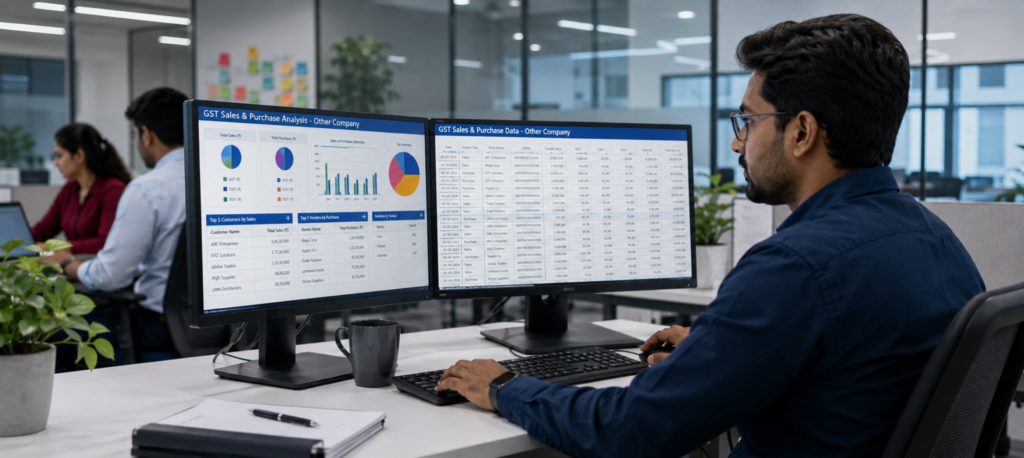 Gst Sales Purchase Data Of Another Company