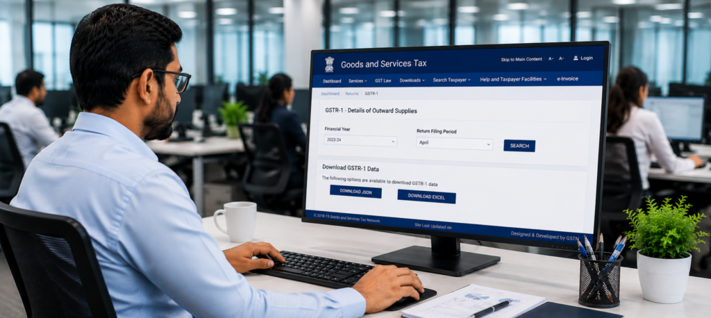 How To Download GSTR 1 Data From GST Portal?