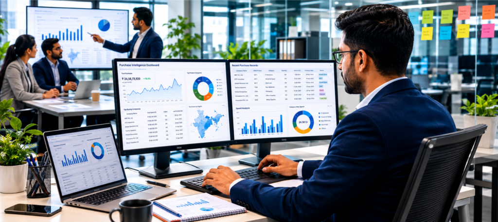 How To Find Purchase Data Of Company?