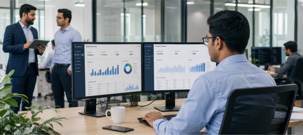 How To Find Sales Purchase Data Of Company ?