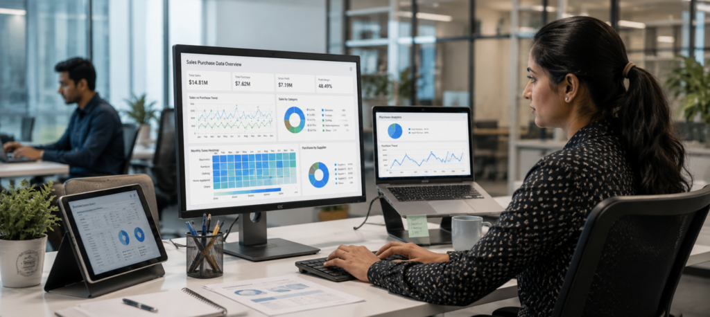Sales Purchase Data Example