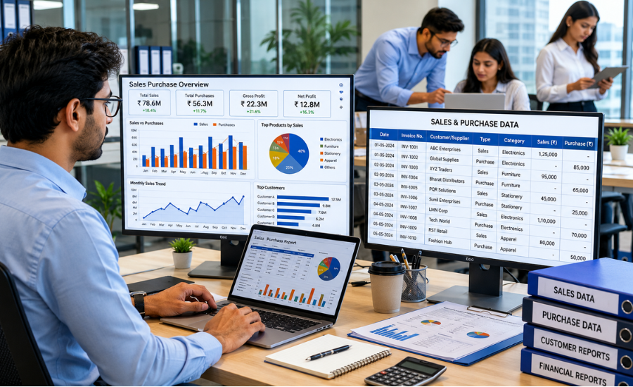 Sales Purchase Data Of Any Company