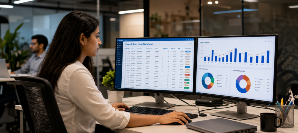 Sales Purchase Database Example